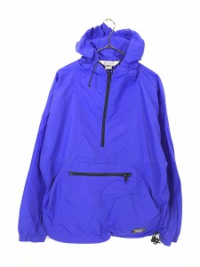 古着 90s USA製 LL Bean 無地 ソリッド アノラック パーカー ジャケット 紫 M位 古着