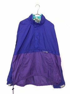 古着 90s LL Bean バイカラー リップストップ アノラック パーカー ジャケット L 古着