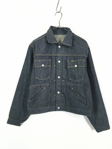 古着 60s J.C Penney Ranchcraft 「2nd」 タイプ フロント プリーツ スナップ デニム ジャケット Gジャン M位 古着