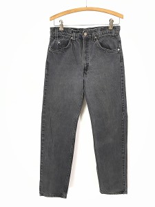 古着 90s USA製 Levi's 505-4159 「黒タブ」 ブラック デニム パンツ ジーンズ スリム W31 L31 古着