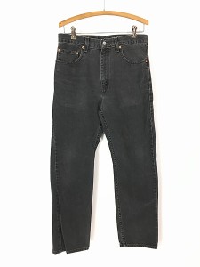 古着 00s USA製 Levi's 505-0260 ブラック デニム パンツ ジーンズ スリム W31 L33