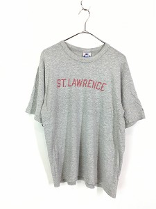 古着 00s Champion 「ST.LAWRENCE」 コットン混 霜降り Tシャツ M 古着