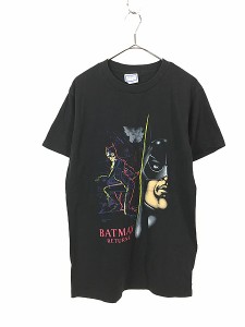古着 90s DC Comic BATMAN RETURNS バットマン アメコミ Tシャツ L 古着