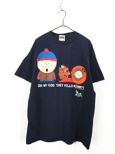 古着 90s SOUTH PARK サウスパーク ケニー アニメ キャラクター Tシャツ XL 古着
