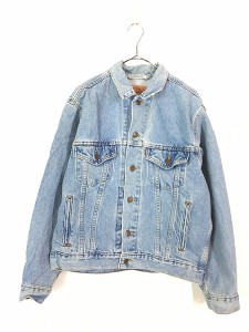 古着 90s USA製 Levi's 70507-0389 デカパッチ ビッグシルエット デニム ジャケット Gジャン S 古着