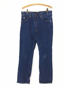 古着 00s USA製 Levi's 517 濃紺 デニム ブーツカット パンツ ジーンズ W34 L30 古着