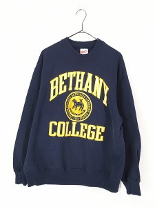 古着 90s BETHANY 3段 カレッジ スウェット トレーナー L 古着