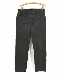 古着 90s USA製 Levi's 501-0660 ブラック デニム パンツ ジーンズ ストレート W33 L32 古着