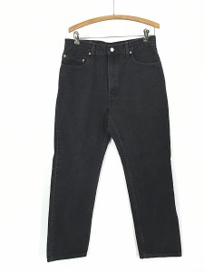 古着 00s USA製 Levi's 505-0260 ブラック デニム パンツ ジーンズ スリム W33 L31 古着