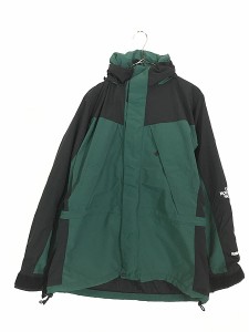 古着 90s TNF The North Face 「WorkHorse」 HydroSeal 2way 防水 マウンテン ジャケット パーカー 緑×黒 M 古着