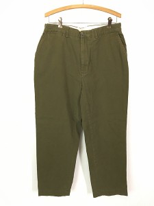 古着 POLO Ralph Lauren 「PROSPECT PANTS」 ノータック チノ パンツ テーパード オリーブ W36 L29 古着