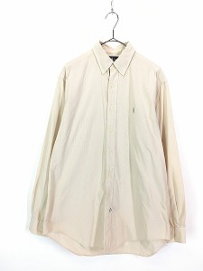 古着 90s Ralph Lauren 「YARMOUTH」 マイクロ ギンガム チェック BD シャツ 15 1/2 古着