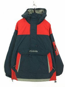 古着 90s Columbia パデット ナイロン アノラック パーカー ジャケット M 古着