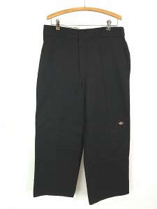 古着 00s Dickies Wニー 5ポケット コットンツイル ワーク チノ パンツ チノパン ストレート 黒 W36 L28 古着