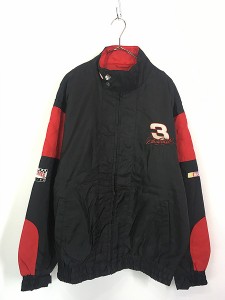 古着 90s NUTMEG 「Dale Earnhard」 レーシング パデット ナイロン ジャケット L 古着