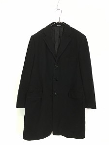 古着 90s Italy製 DOLCE&GABBANA 上質 カシミヤ ウール チェスター ロング コート 50