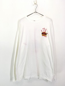 古着 90s USA製 Coca-Cola コーラ 「Red Handed」 手形 企業 長袖 Tシャツ ロンT XL 古着