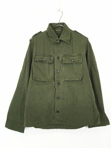 古着 50s オランダ軍 ミリタリー HBT シャツ ジャケット L位 美品!!