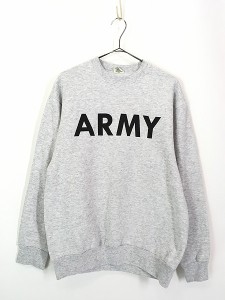 古着 00s USA製 米軍 「ARMY」 ミリタリー スウェット トレーナー M