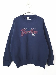 古着 90s MLB New York Yankees ヤンキース スウェット トレーナー M位 古着