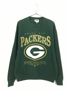 古着 90s USA製 NFL Green Bay Packers パッカーズ スウェット トレーナー M 古着