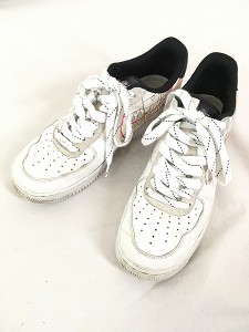 雑貨 古着 NIKE AIR FORCE 1 Low 「スクリプト スウッシュ パック」 エア フォース ワン スニーカー シューズ 27.5cm 古着