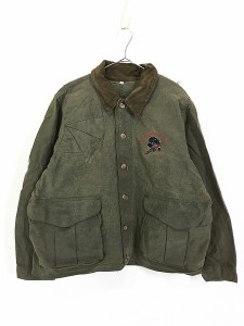 古着 80s USA製 FILSON 「The Huntsman Hunt Club」 オイルド ワックス ハンティング ジャケット L