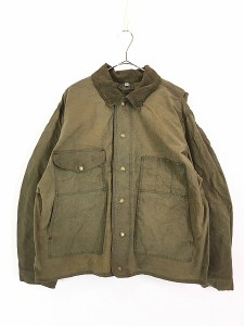 古着 80s USA製 FILSON ガチャポケ 2トーン オイルド ワックス ハンティング ジャケット XL