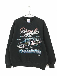 古着 90s USA製 Dale Earnhardt レーシング アート スウェット トレーナー L 古着