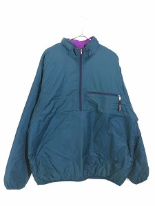 古着 95s USA製 Patagonia 人気 「パフボール」 パデッド プルオーバー ジャケット パッカブル 貴重カラー!! XL 古着