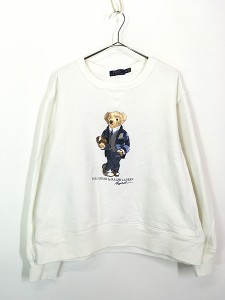 古着 Polo Ralph Lauren 「POLO BEAR」 ポロベア ラグビー スウェット トレーナー XL 古着