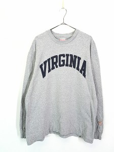 古着 90s USA製 Mincer's 「VIRGINIA」 カレッジ 霜降り ヘビー 長袖 Tシャツ ロンT XL