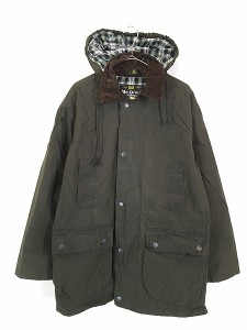 古着 90s- 英国製 Mc Orvis BEDALE タイプ オイルド ワックス ジャケット コート フード完備 オリーブ M?A