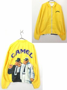 古着 90s CAMEL キャメル Tyvek素材 ペーパー ジャケット ブルゾン 紙ジャケ XL 古着