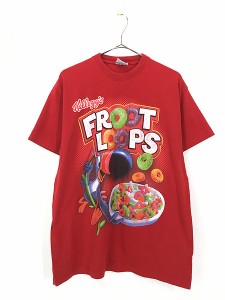 古着 Kellogg ケロッグ サム シリアル コーンフレーク 企業 Tシャツ L 古着