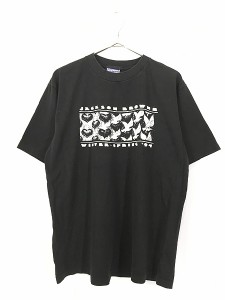 古着 90s USA製 Jackson Browne だまし絵 アート ツアー ミュージック Tシャツ L 古着