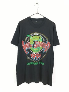 古着 90s Lynyrd Skynyrd 「1991 American Tour」 ツアー スカル サザン ロック バンド Tシャツ M位 古着