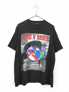 古着 90s USA製 GUNS N' ROSES 「COMA」 ツアー ハード ロック バンド Ｔシャツ L 古着