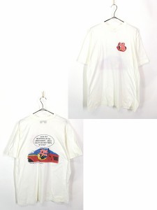 古着 ブタちゃん コミカル ポップ アート メッセージ Tシャツ XL 古着