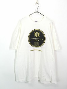 古着 00s MILLENNIUM 321 両面 ロゴ Tシャツ XL 古着