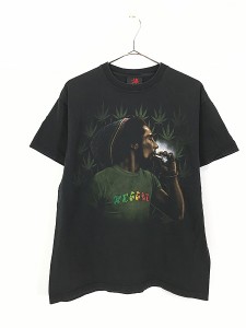 古着 00s USA製 BOB MARLEY マリファナ フォト ロック レゲエ Tシャツ M 古着