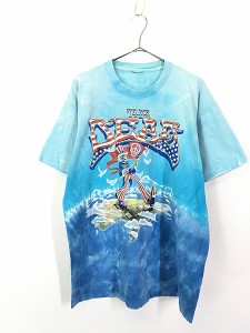 古着 00s Grateful Dead 「Wave That Flag」 ツアー ロック バンド タイダイ Tシャツ XL位 古着