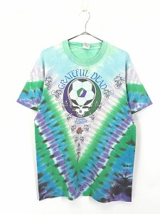 古着 90s USA製 Grateful Dead 「Olympic Velodrome」 デッドヘッド ロック バンド タイダイ Tシャツ L 古着