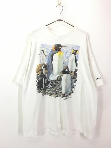 古着 90s USA製 ペンギン アニマル Tシャツ XXL 古着