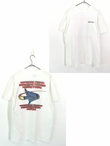 古着 90s USA製 United States Postal Service ポストマン 両面 プリント Tシャツ M 古着