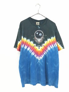 古着 90s USA製 Grateful Dead 「Space Your Face」 デッドヘッド ロック バンド タイダイ Tシャツ XL位 古着