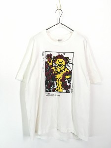 古着 90s USA製 Grateful Dead デッドベア ロック バンド Tシャツ XL 古着