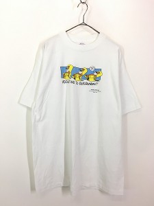 古着 80s USA製 Shoebox 「ADJUSTING TO RETIREMENT」 クマ リクライニング ポップ アート Tシャツ XL 古着
