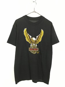 古着 80s HARLEY DAVIDSON イーグル Tシャツ M位 古着