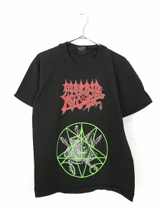 古着 90s USA製 Morbid Angel デスメタル ロック バンド Tシャツ M 美品!! 古着